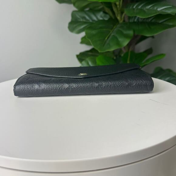 💎✨Authentic Louis Vuitton Sarah Wallet Black Monogram Empreinte Leather - Picture 6 of 14